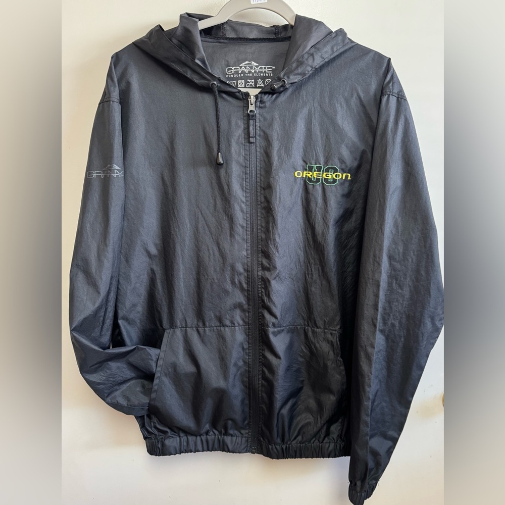 Granyte  Oregon Duck Black Windbreaker, Men’s Medium